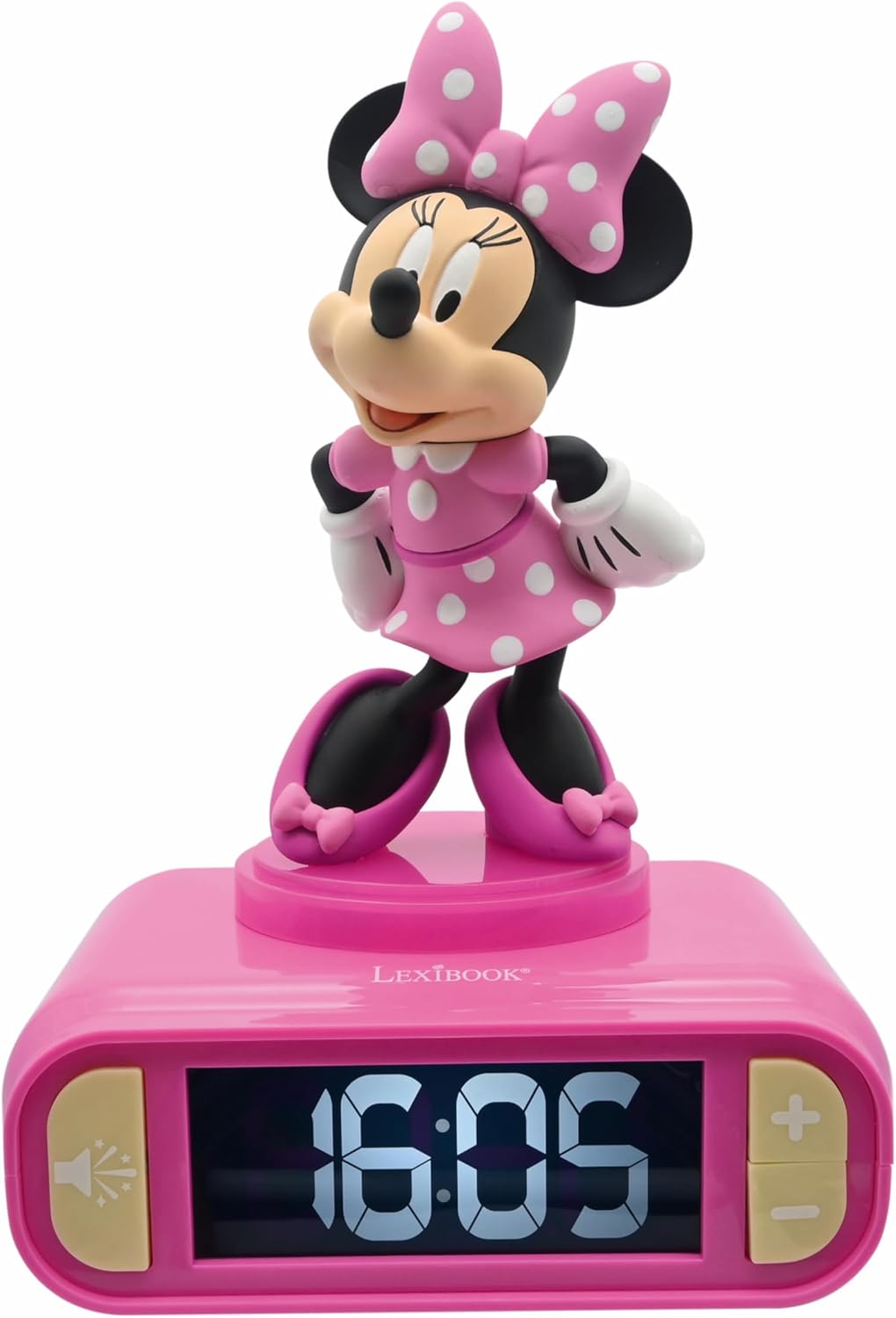 LEXiBOOK Disney Minnie Nightlight Alarm Clock