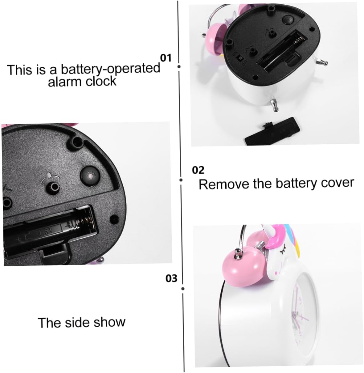 GLEAVI Unicorn Alarm Clock for Home Decor