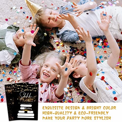 Surprise Birthday Invites with Envelopes 20 Pack