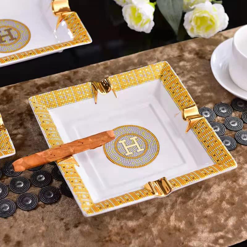 Cigar Ashtray for Indoor or Outdoor Use White 787787in