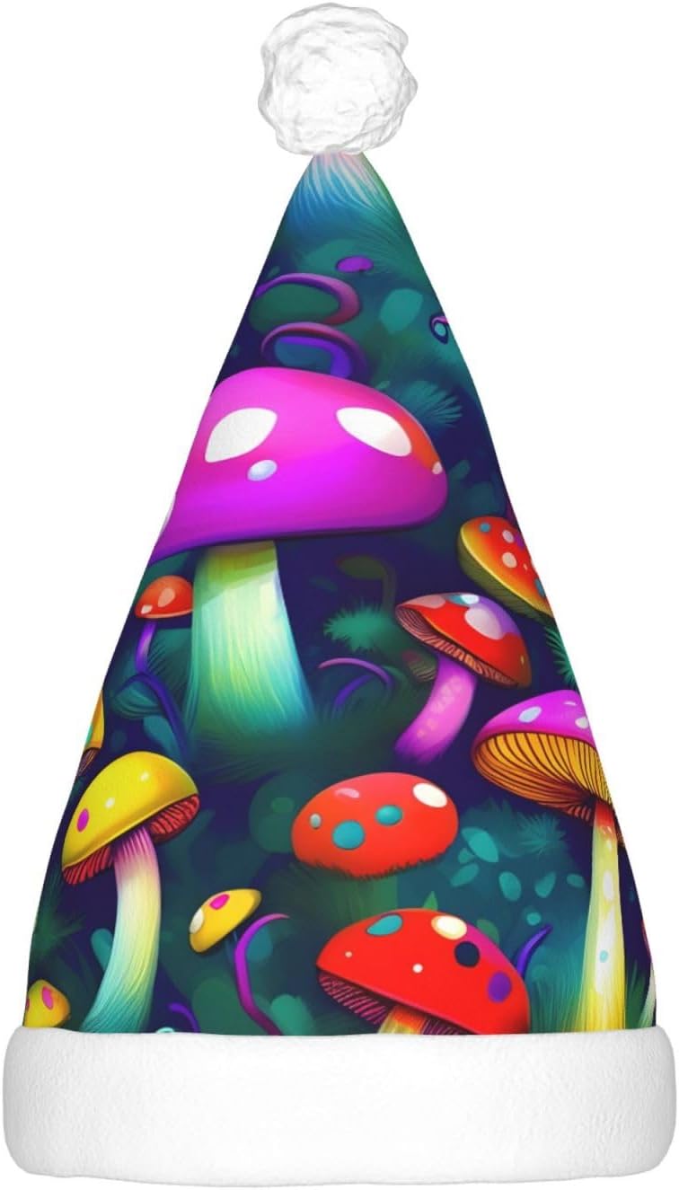 Bright Mushrooms Christmas Hat with LED Lights