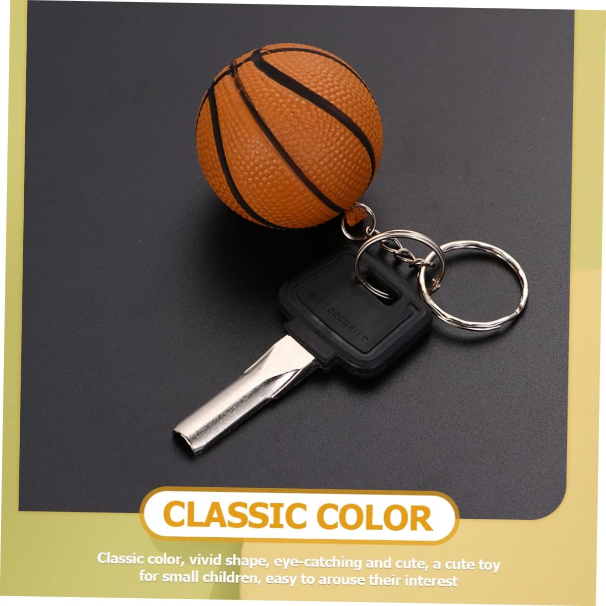 24Pcs Basketball Keychains Durable Key Holders with Cute Designs for Adults