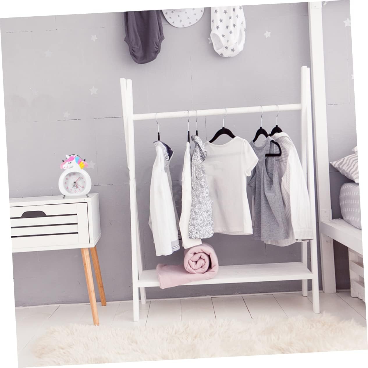 Unicorn Alarm Clock with Bell and Night Light