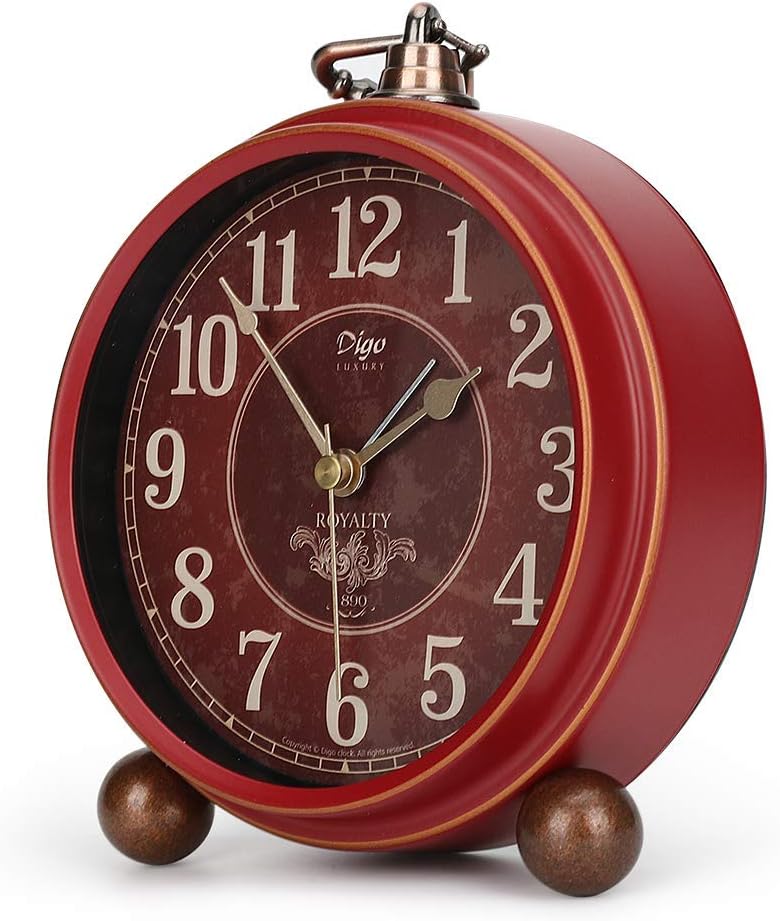 Number One Classic Retro Alarm Clock with HD Glass