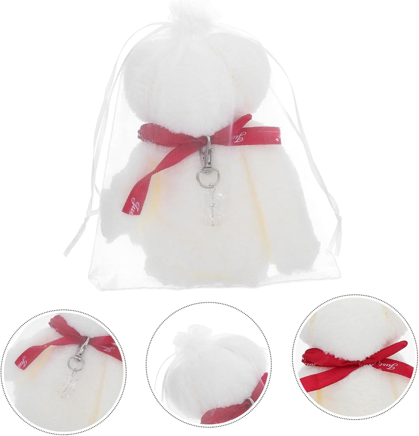 Adorable Bear Towel and Keychain Party Favor Set