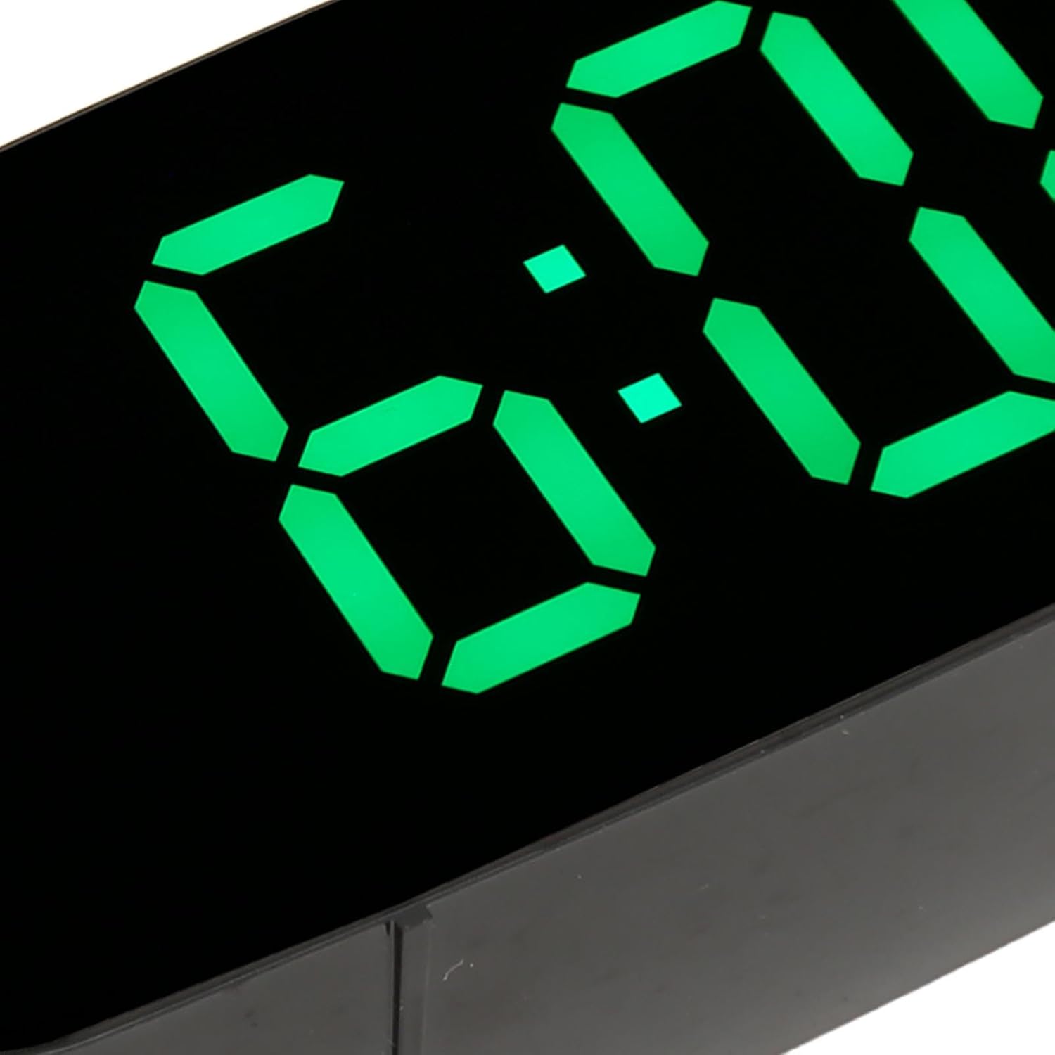 Pssopp LED Alarm Clock with Mirror and Voice Activation