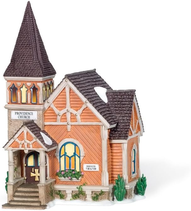 Department 56 Providence Church Lit Building