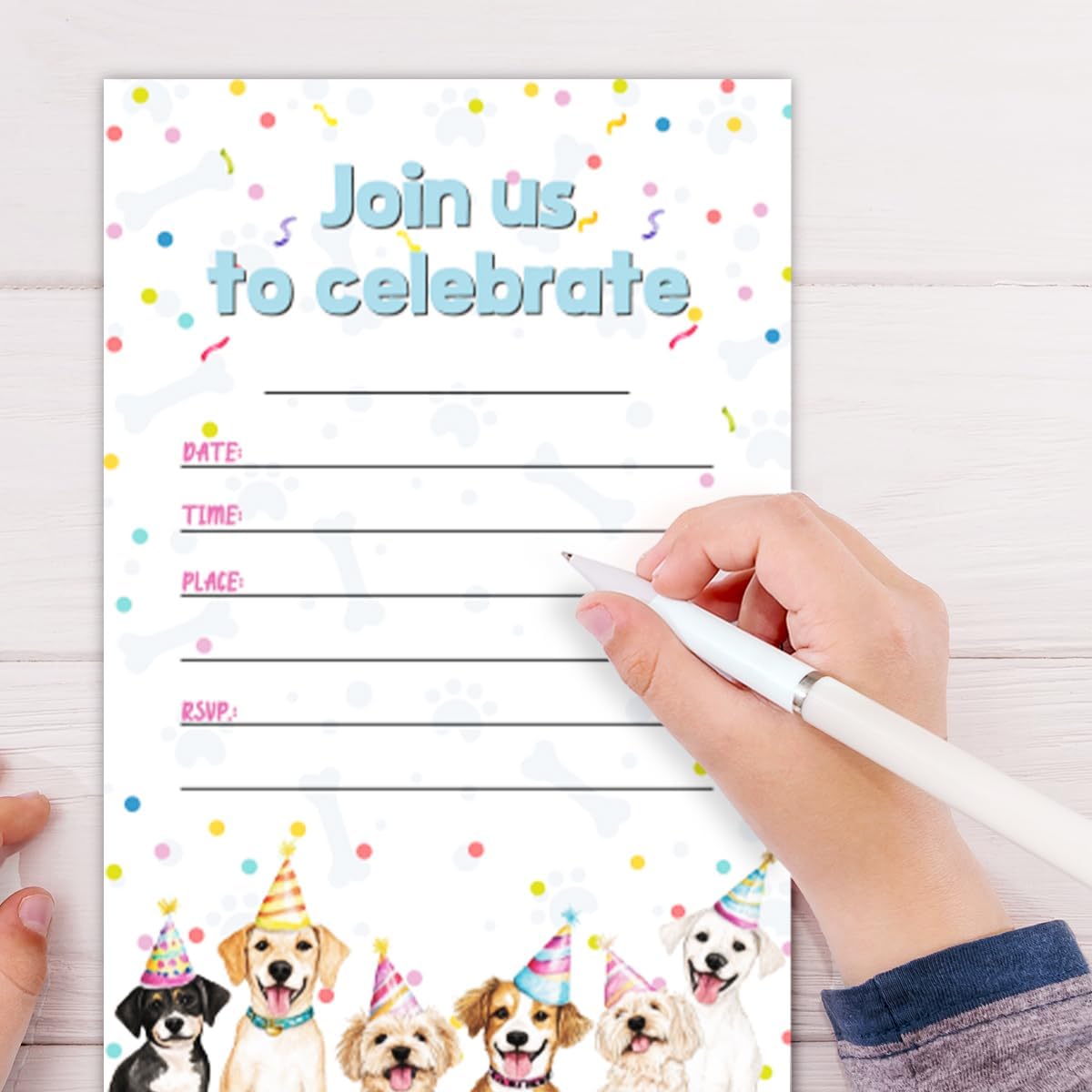 Puppy Dog Birthday Party Invitations 30 Cards
