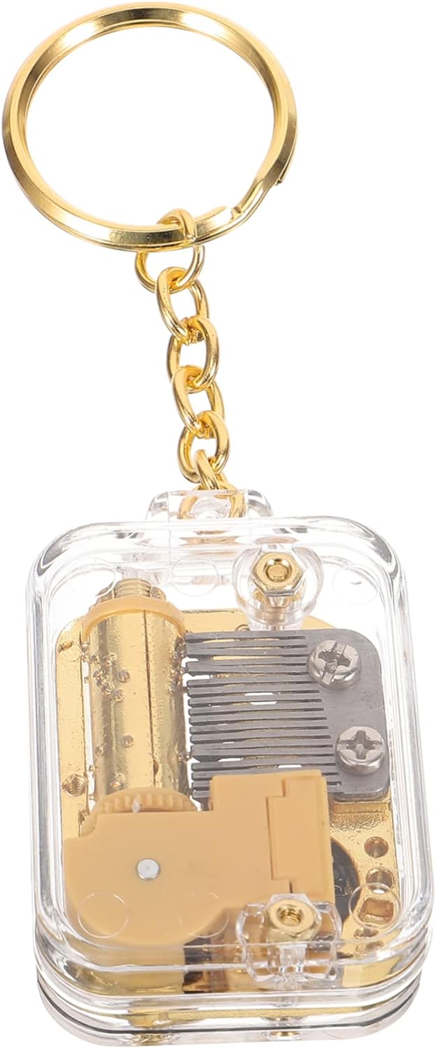 VICASKY 4pcs Mini Musical Box Keychain Pendant for Boys and Girls