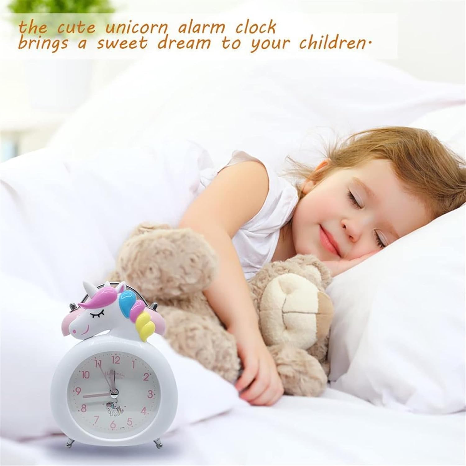 HASMI Unicorn Alarm Clock for Kids with LED Display