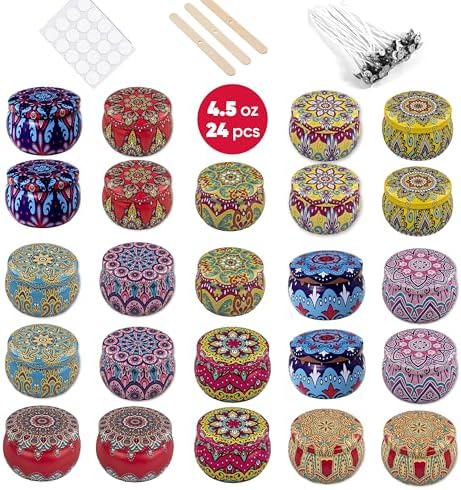 MENDELEEV STYLE 45 Oz Candle Tin Set 24 pcs
