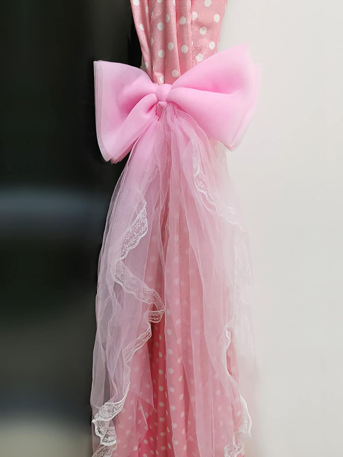 Turbokey Bowknot Curtain Tieback 2 Pcs Pink