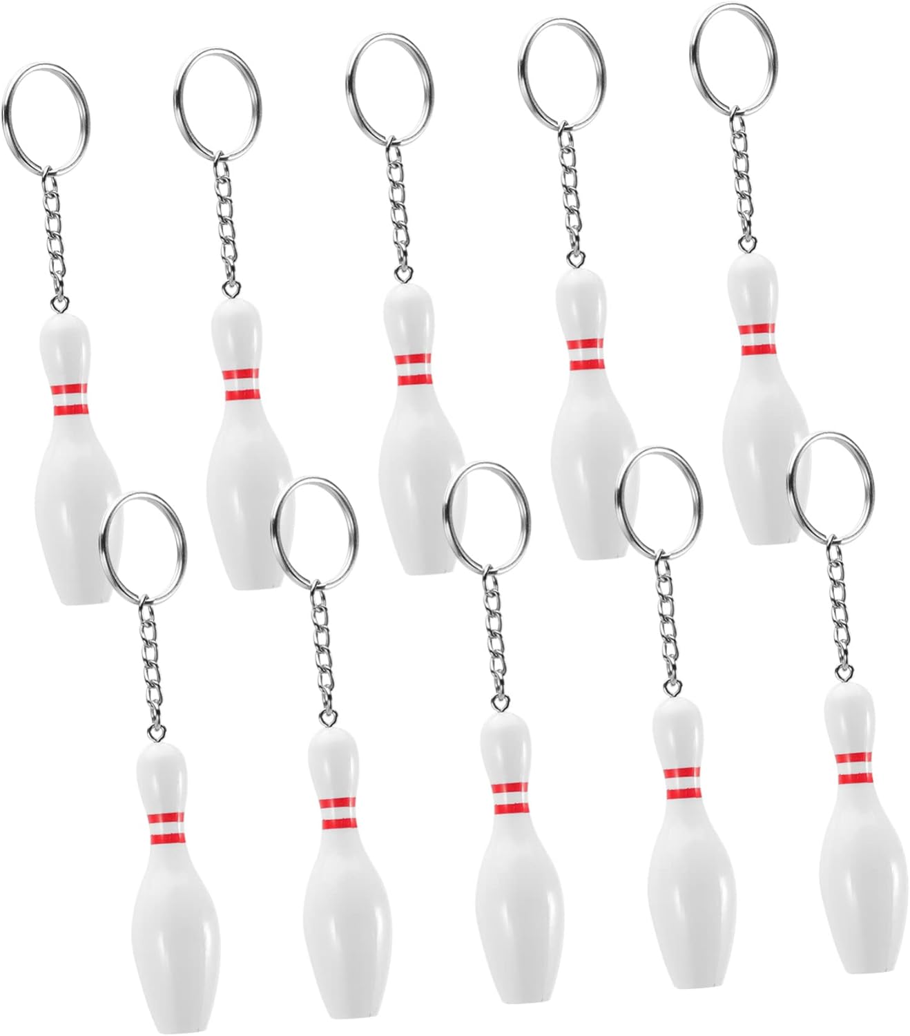 BESTonZON Bowling Keychains Cute Cartoon Design