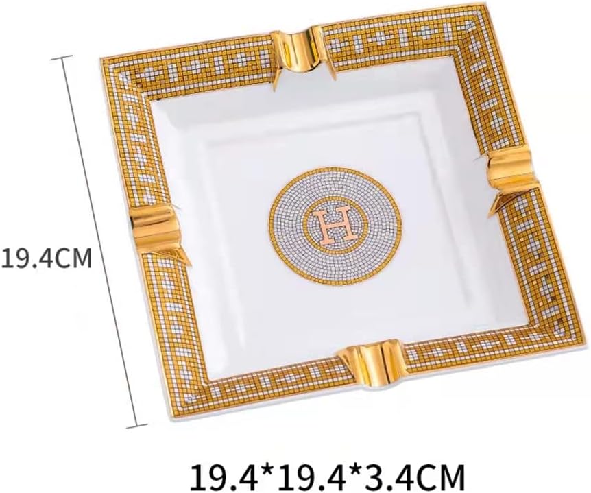 Cigar Ashtray for Indoor or Outdoor Use White 787787in