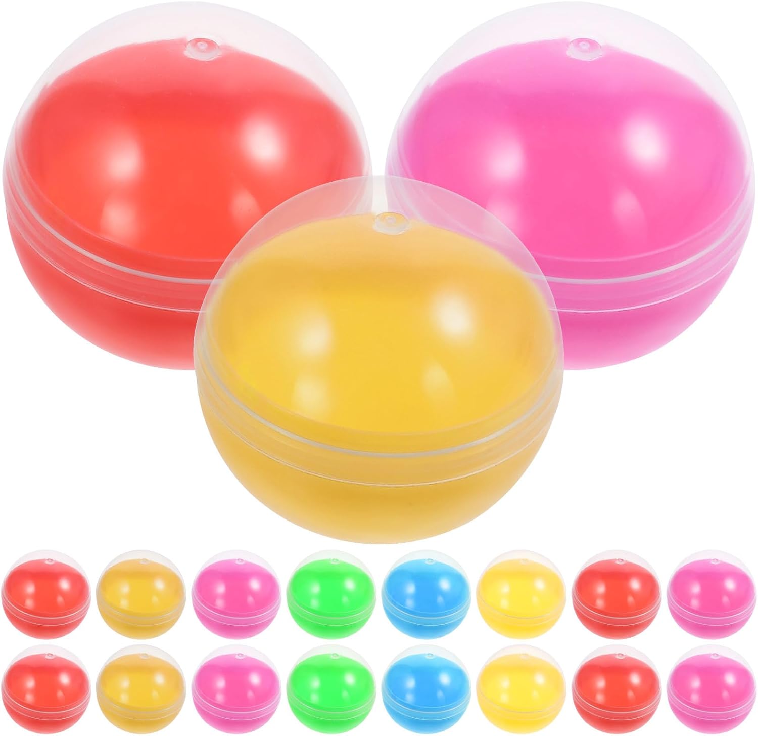 50pcs Transparent Vending Capsules 38mm Gumball Toys