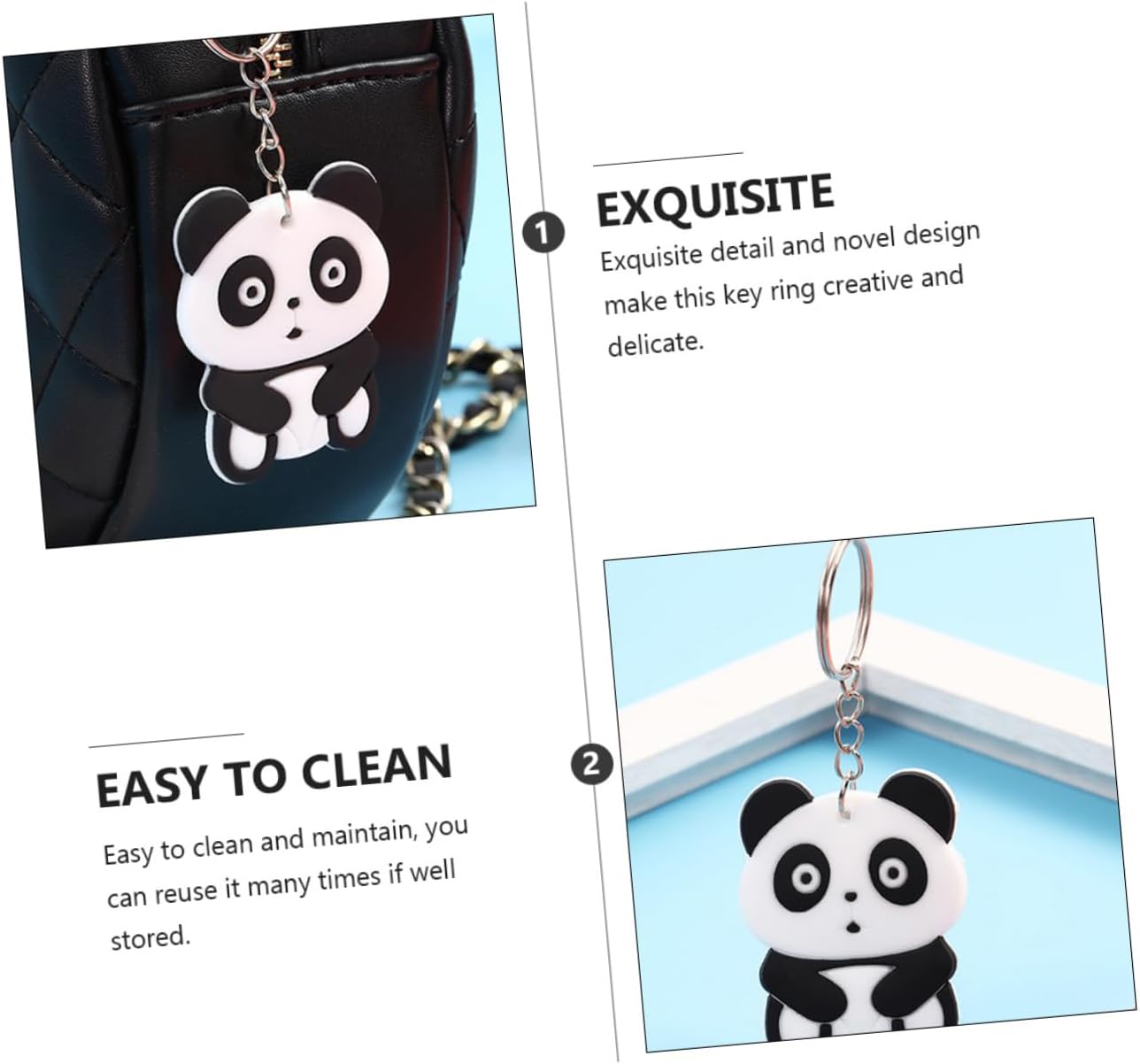 SOIMISS 20pcs Panda Keychain Set for Graduation and Party Favors