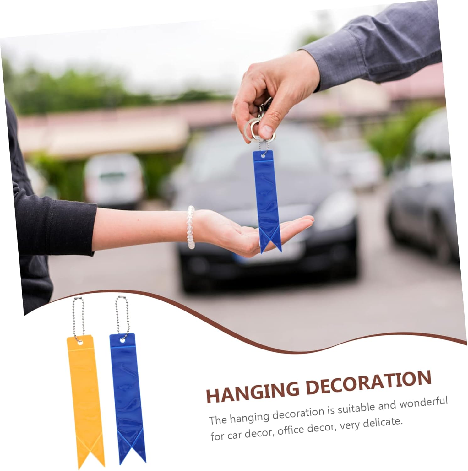 KESYOO Reflective Keychain Pendant Holder for Bags and Purses