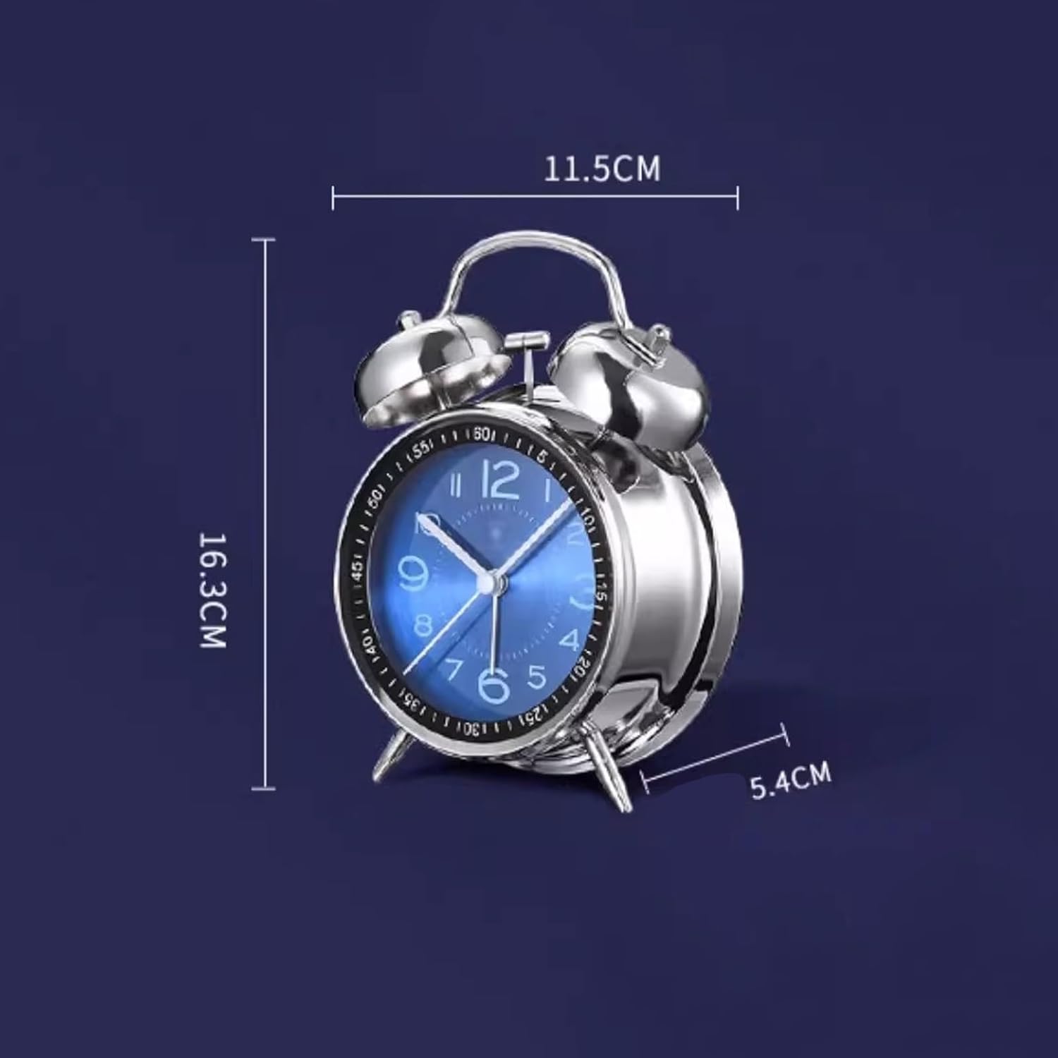 Digital Alarm Clock with Double Bell and Backlight