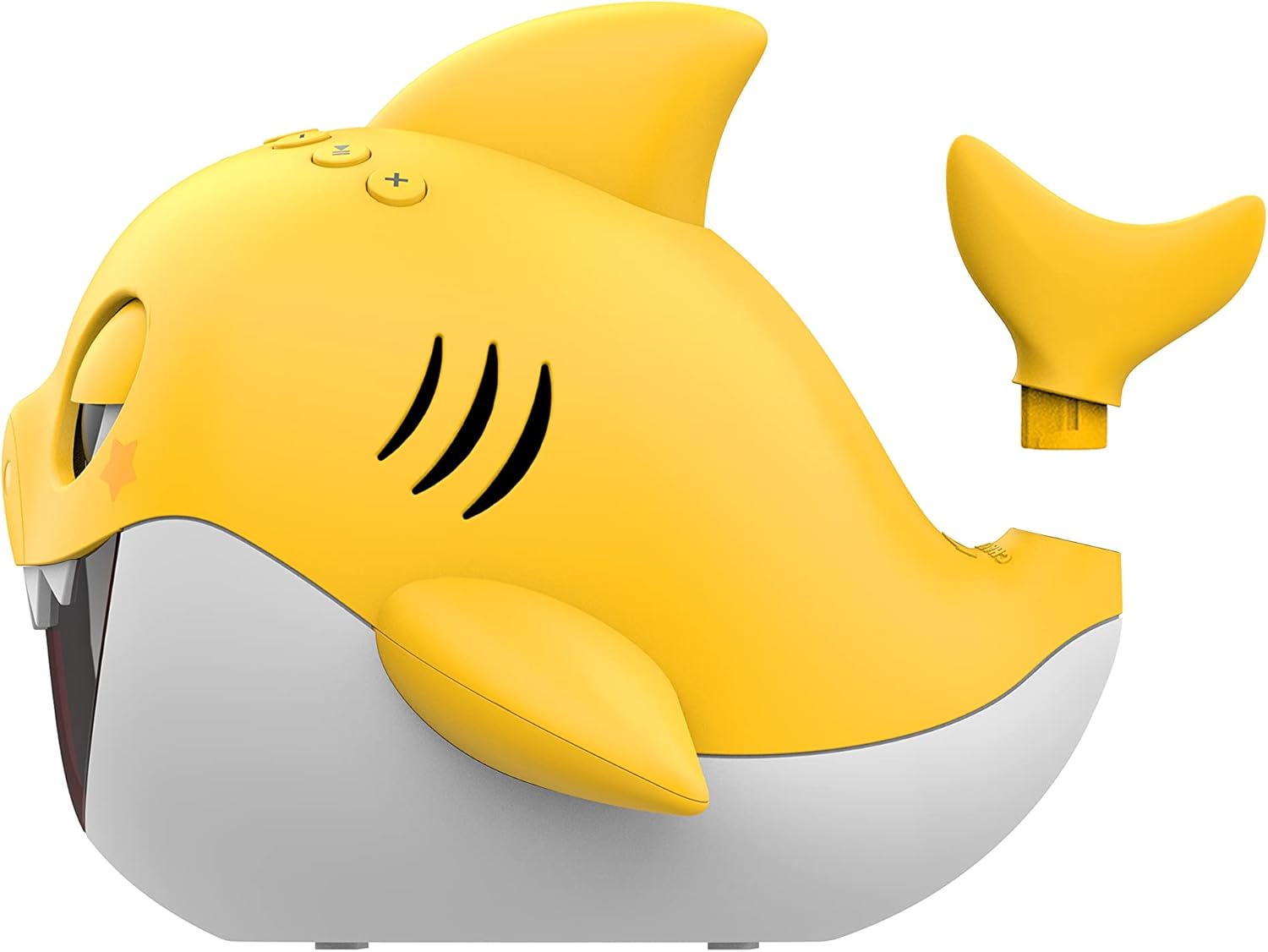 Core Innovations Baby Shark Alarm Clock and Bluetooth Speaker Yellow
