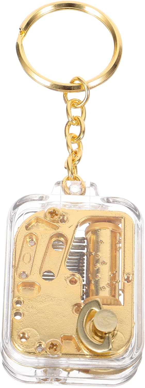 VICASKY 4pcs Mini Musical Box Keychain Pendant for Boys and Girls