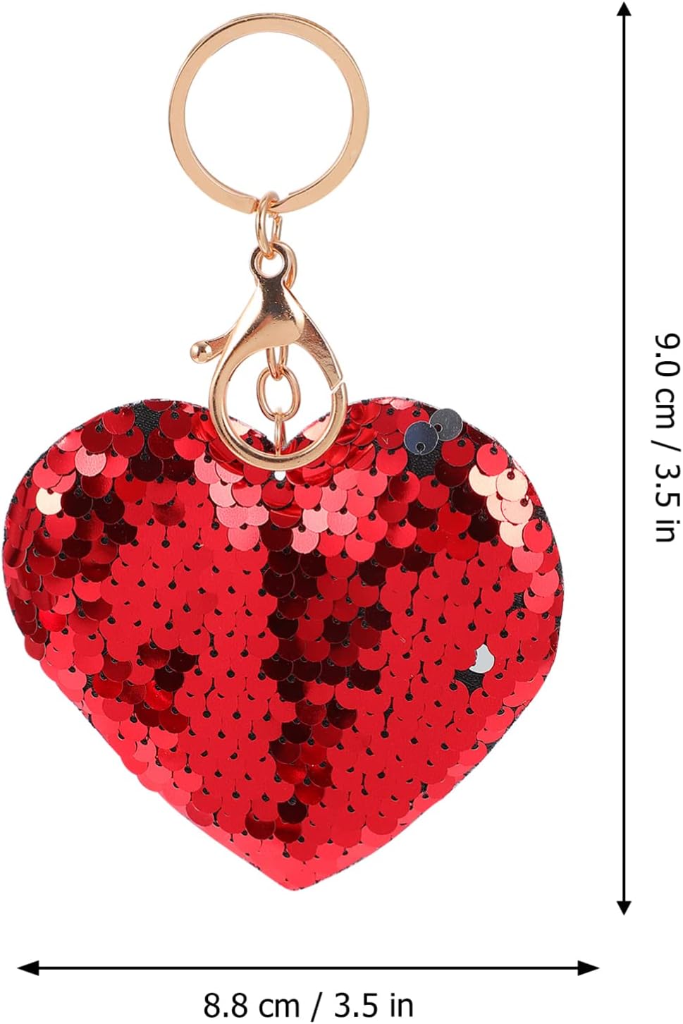 24pcs Heart Shaped Glitter Keychains for Valentines Day and Special Occasions