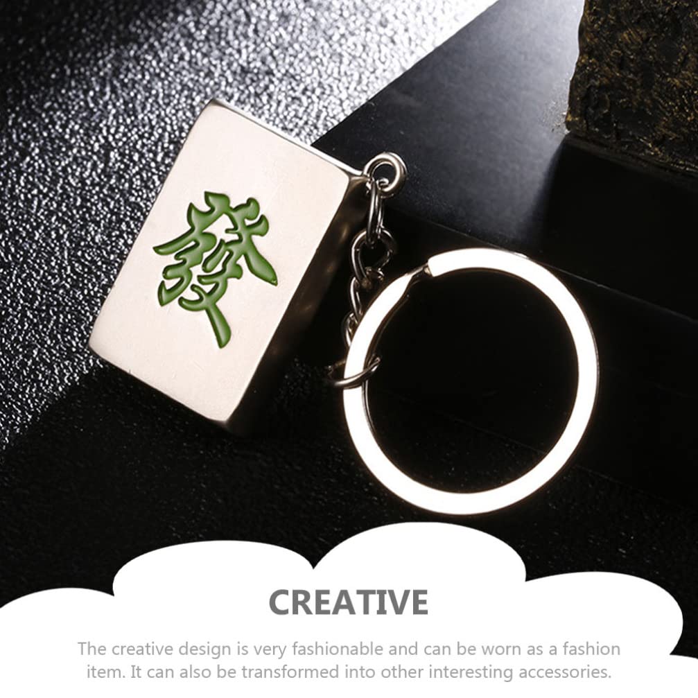 6pcs Mahjong Keychain Set for Couples and Feng Shui Lovers