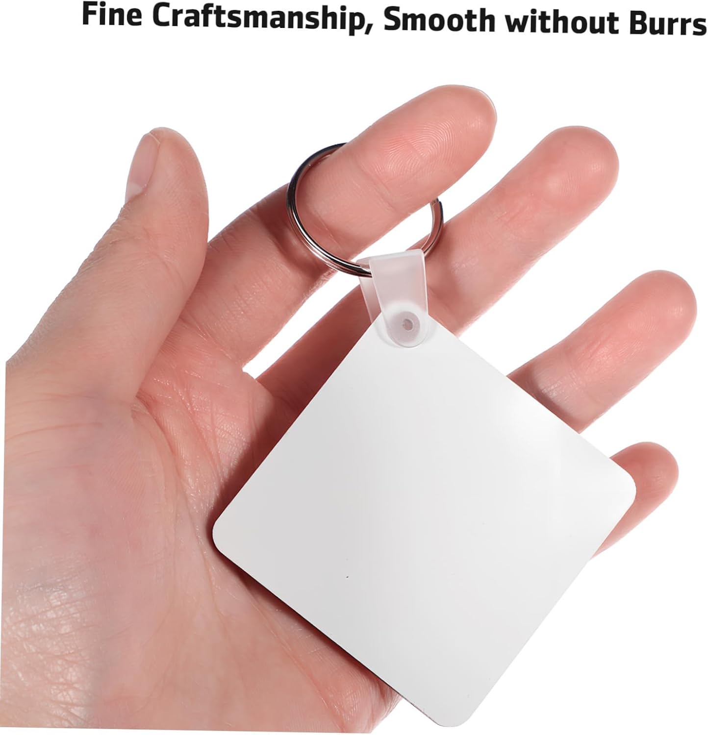 ARTIBETTER 40pcs Double-sided Keychain Blanks for Custom Keychains