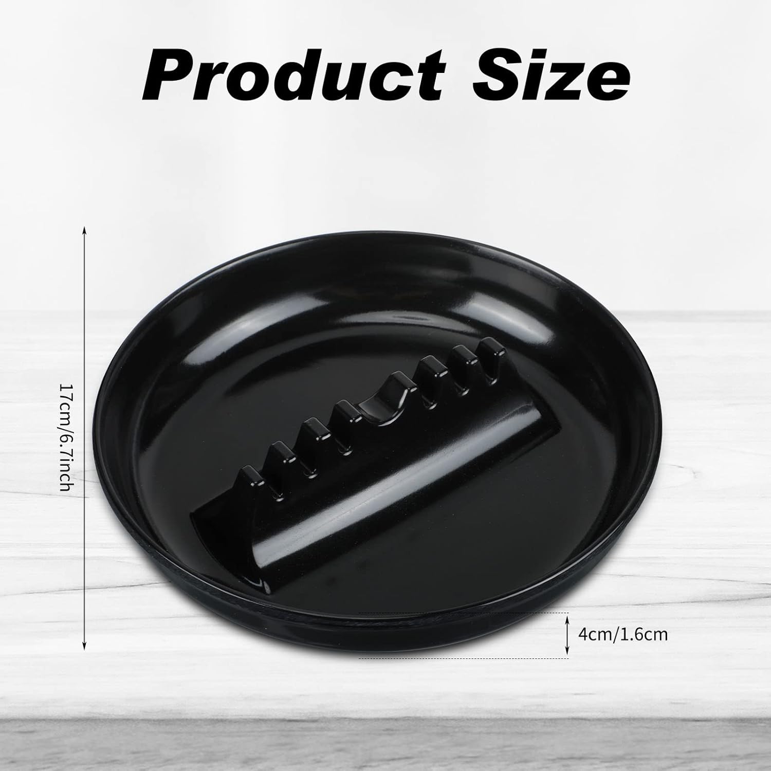 Reginary 12 Pcs Round Plastic Ashtray Set