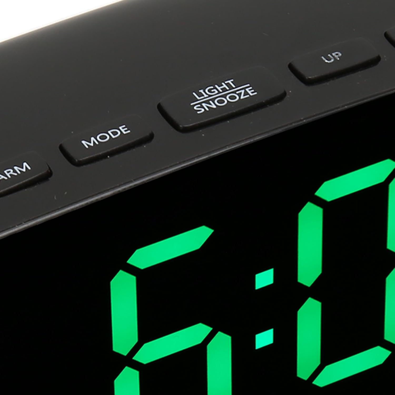 Pssopp LED Alarm Clock with Mirror and Voice Activation