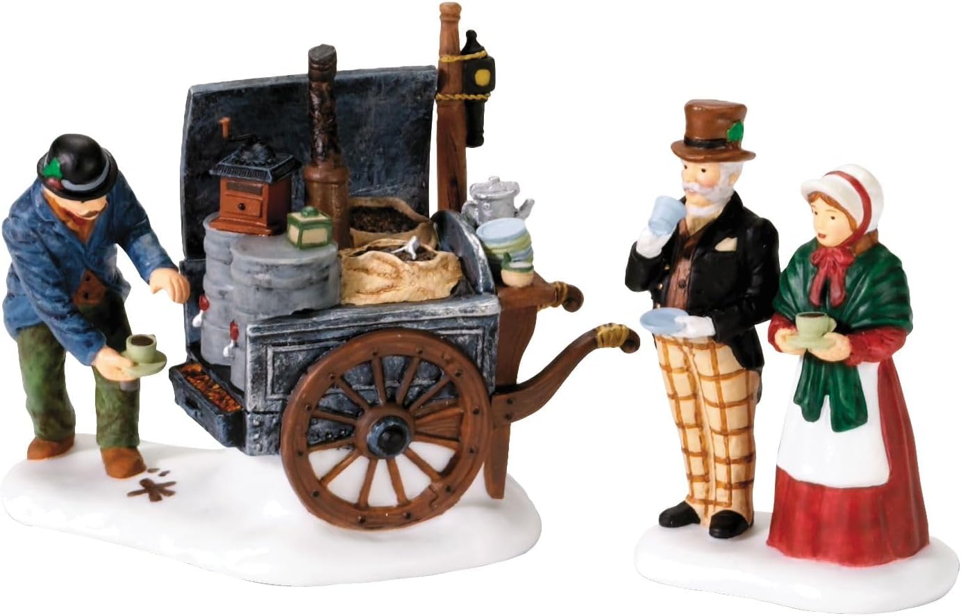 Department 56 Coffee Stall Figurine Set of 2 25 Inch
