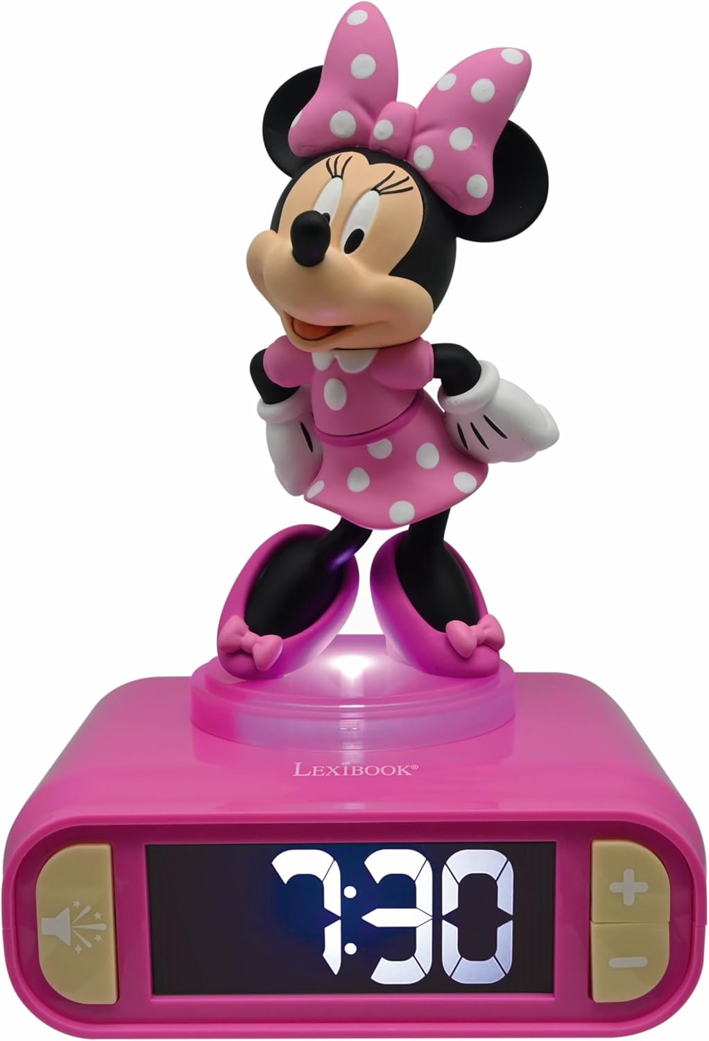 LEXiBOOK Disney Minnie Nightlight Alarm Clock