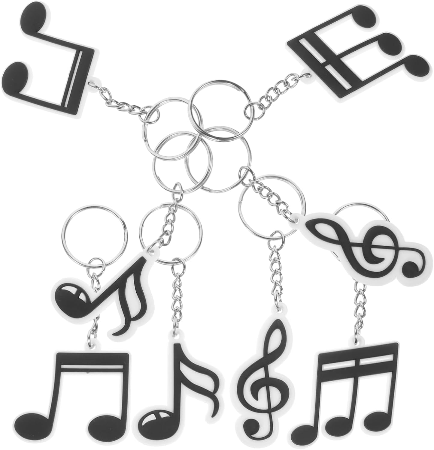 HOOTNEE 20pcs Music Themed Keychains for Party Favors