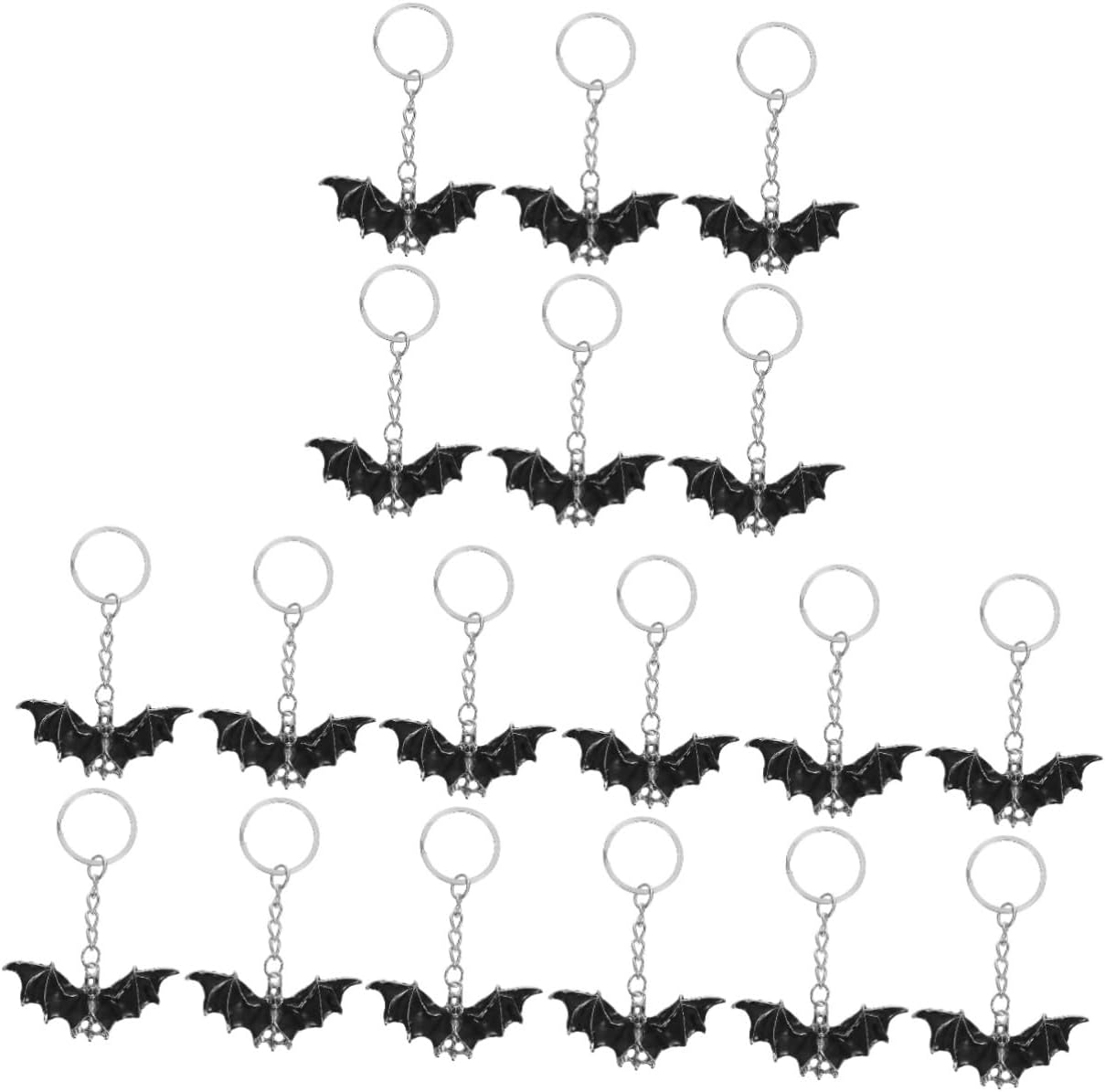 Totority 18pcs Halloween Keychain Decorative Pack