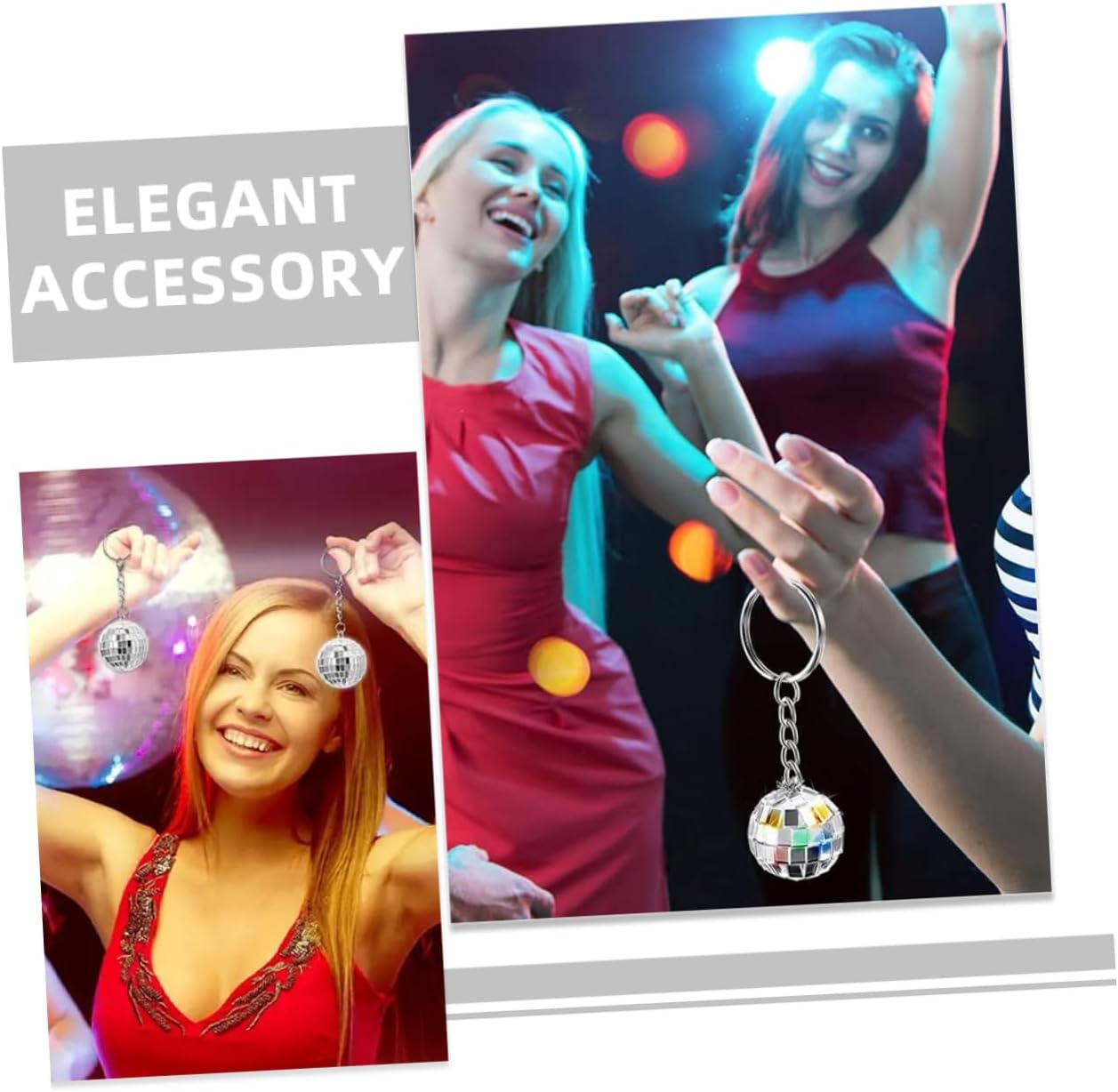 Disco Ball Keychain Party Favors Retro Decor