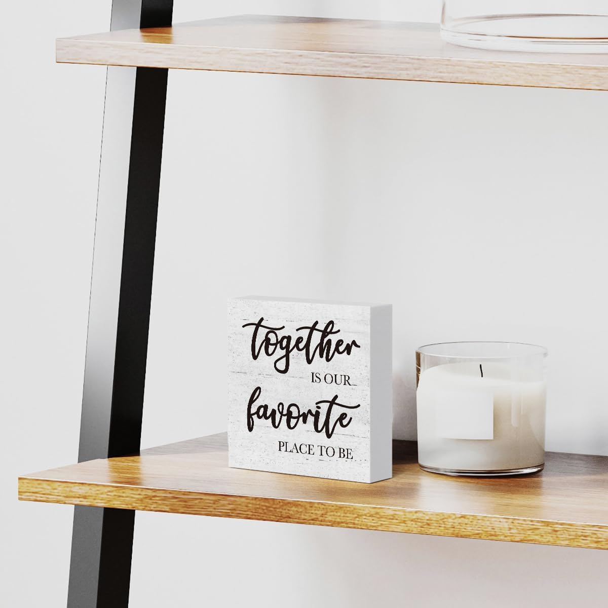Together Is Our Favorite Place to Be Wooden Box Sign