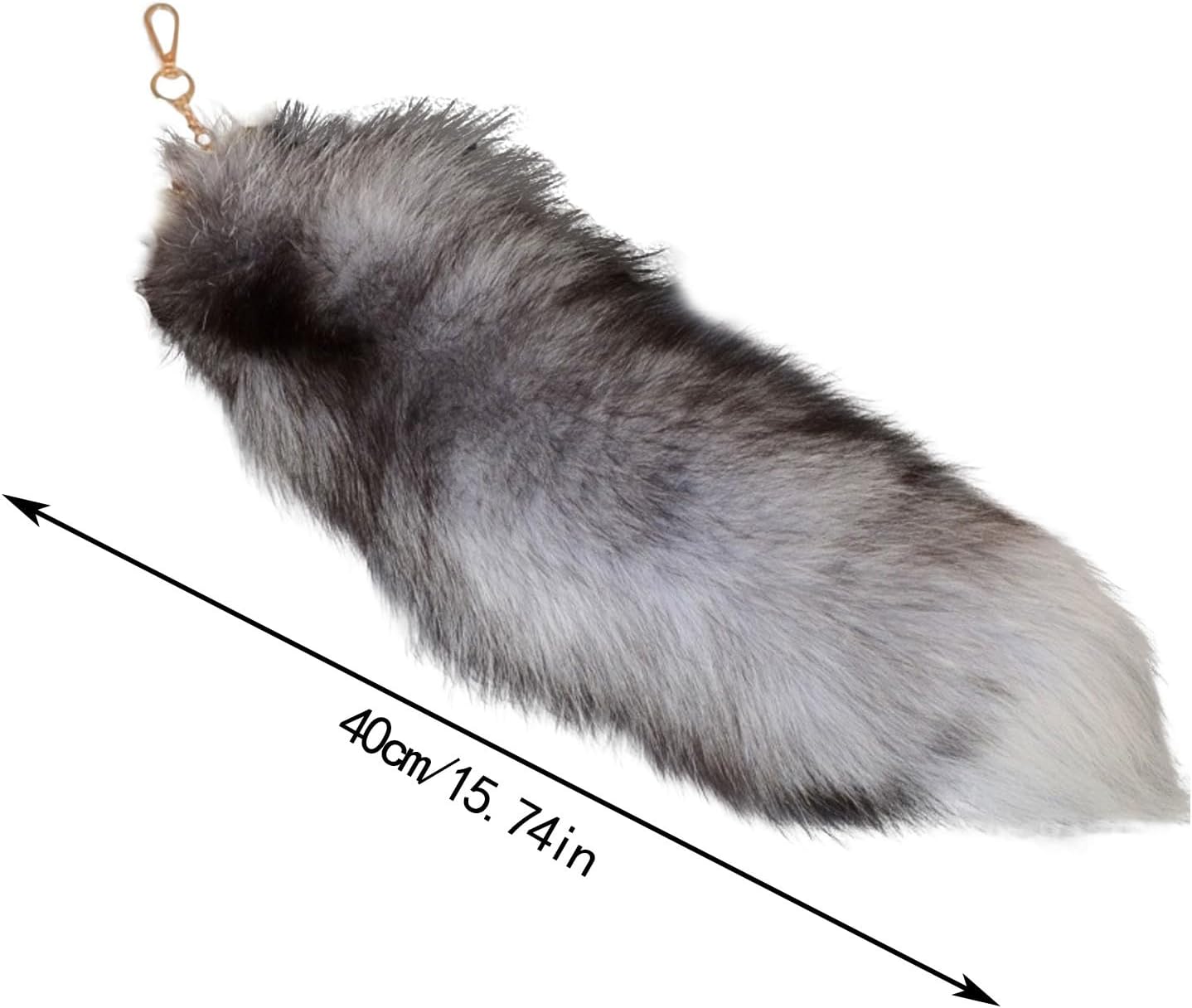 KELINFONG Fox Tail Keychain Large Fluffy