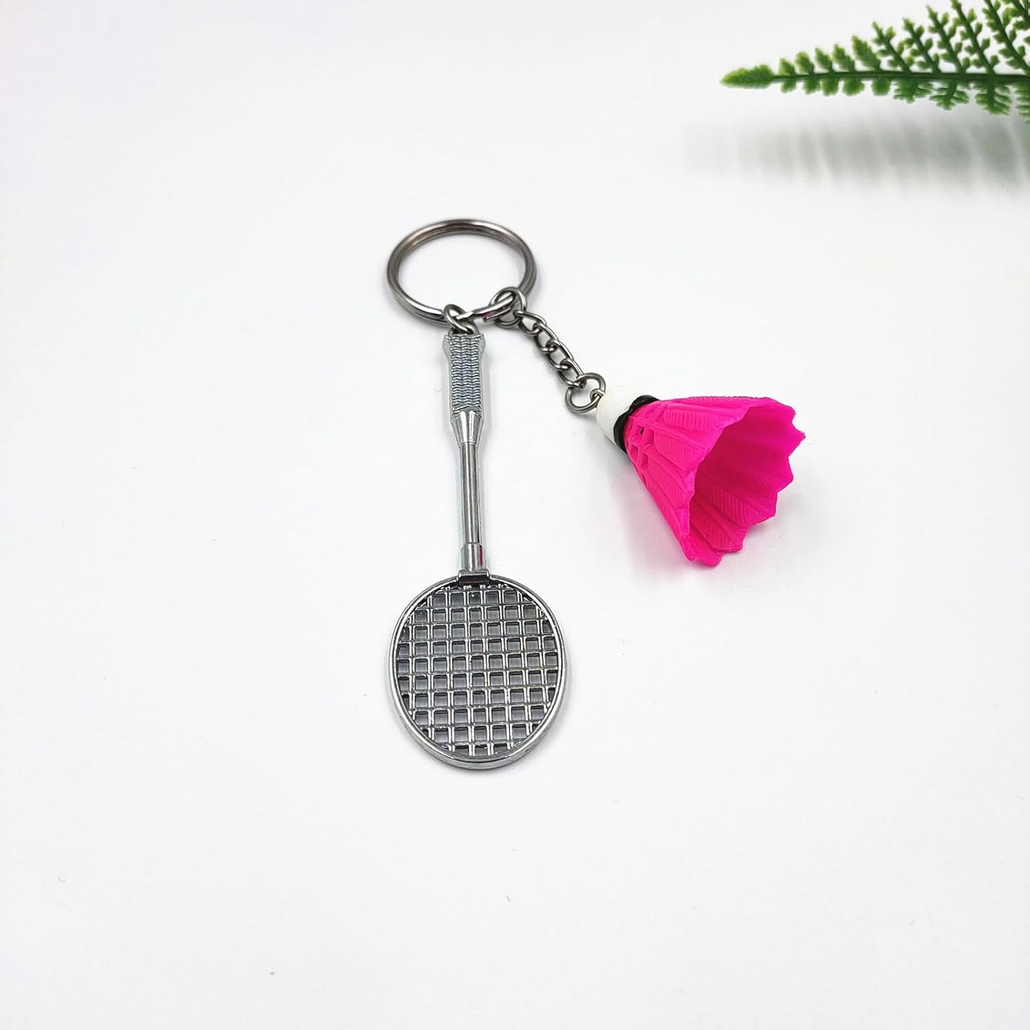 6Pcs Badminton Keyring Badminton Key Holder Backpack Purse Charm Pendant