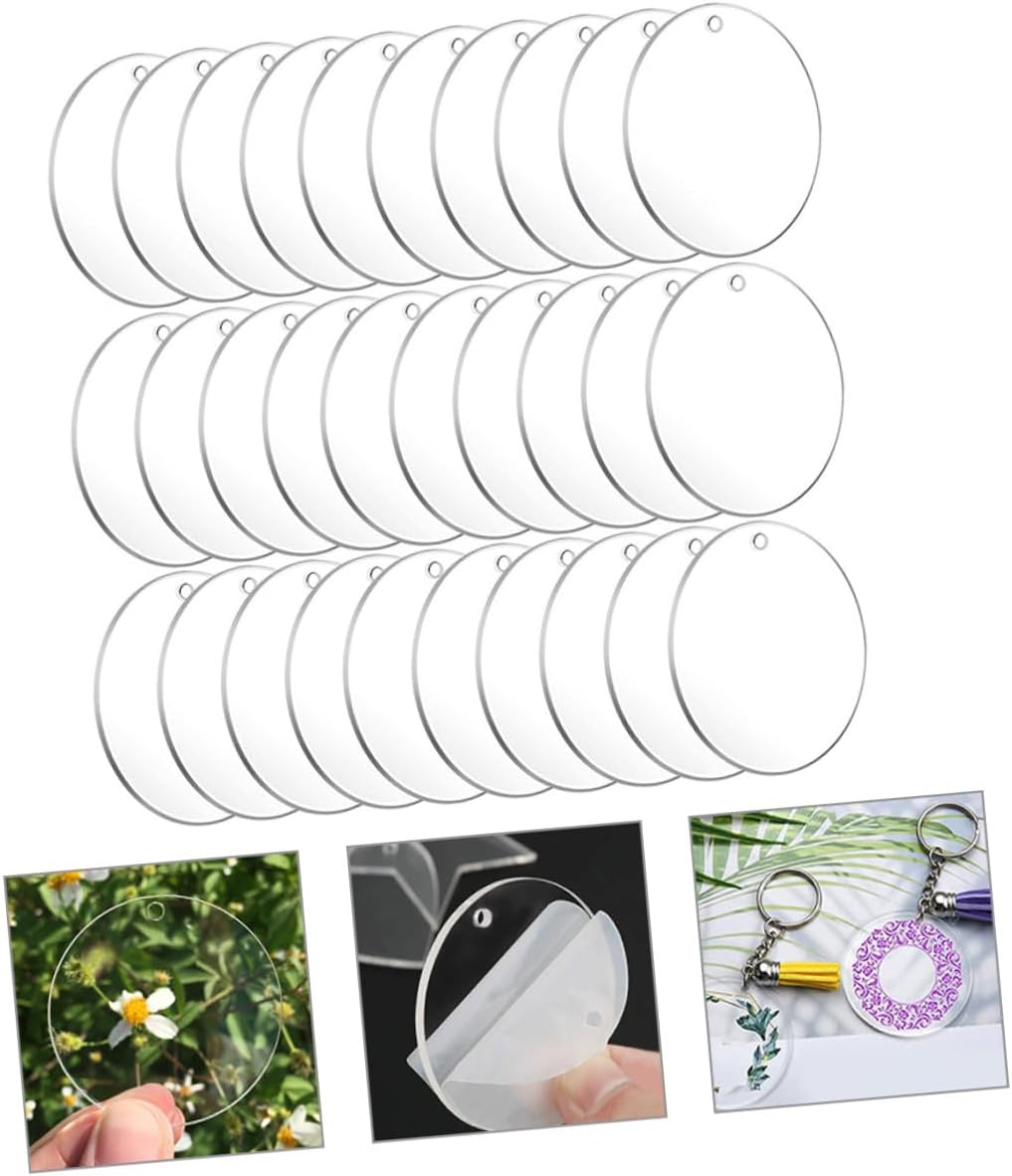 Gadpiparty 150pcs Keychain Blanks for Crafts and DIY