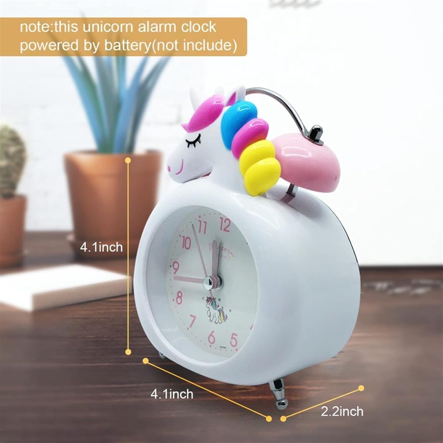 HASMI Unicorn Alarm Clock for Kids with LED Display