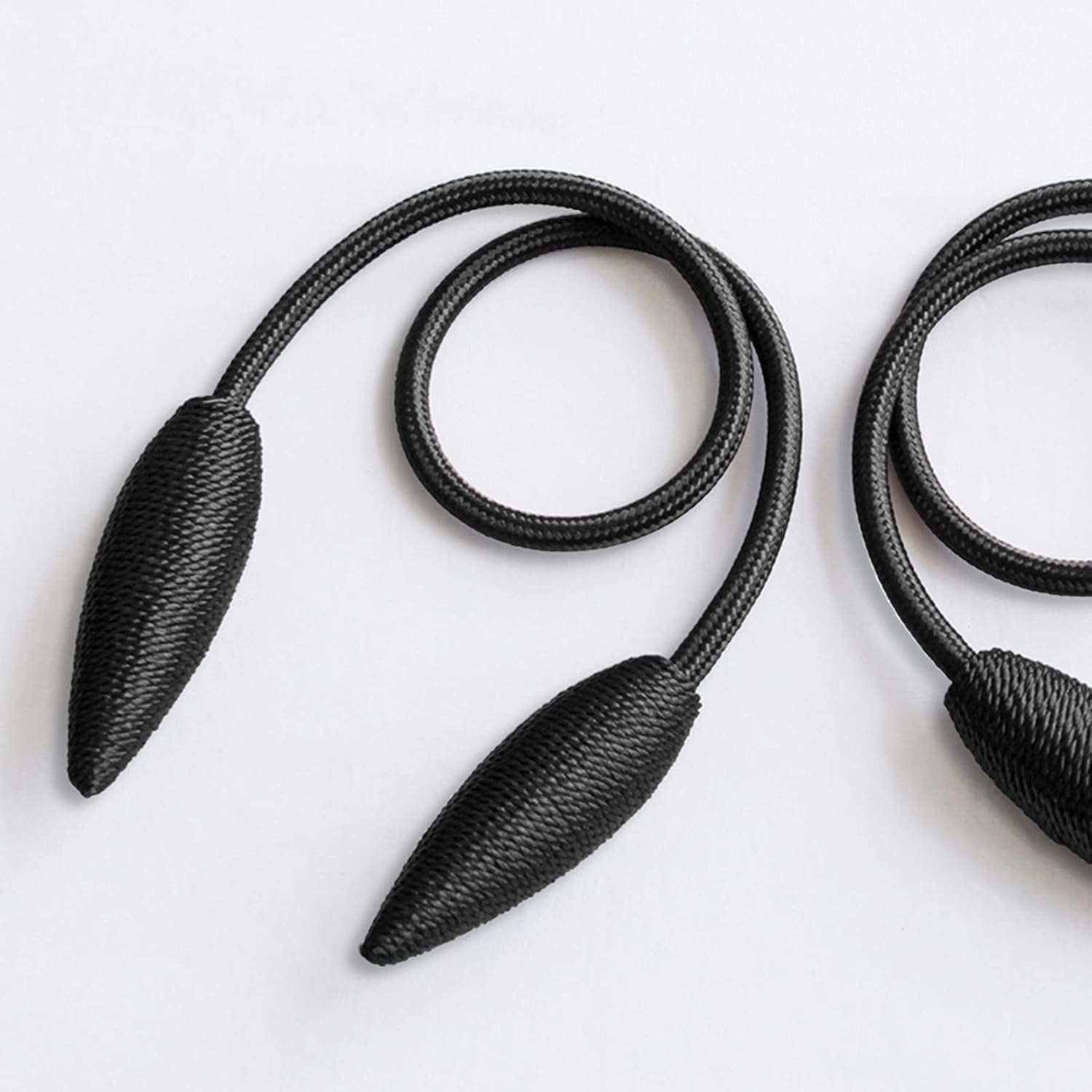 Valea Home 4 Pack Black Curtain Holdbacks