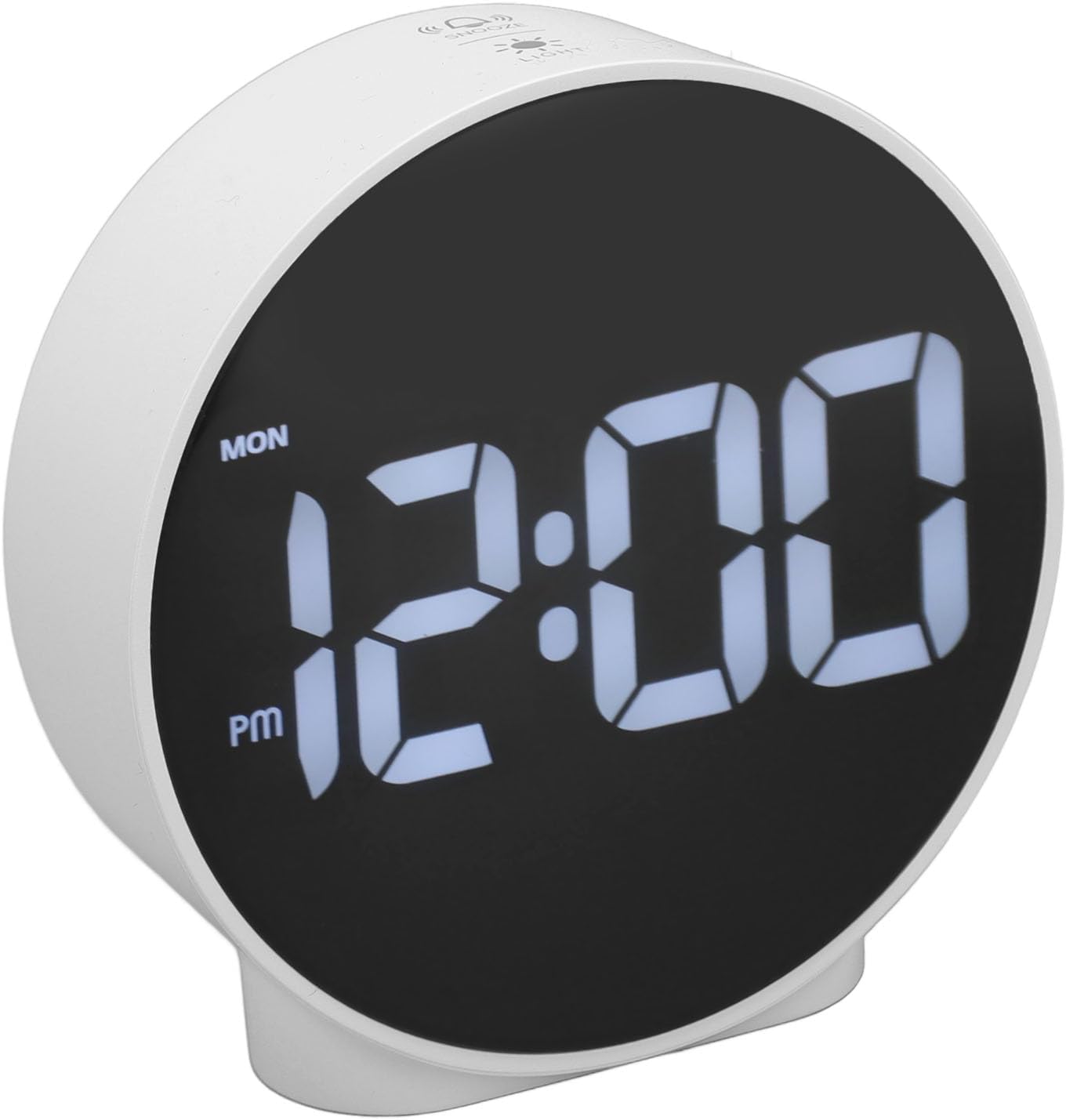 LED Digital Clock with Dual Alarm and 3 Brightness Levels