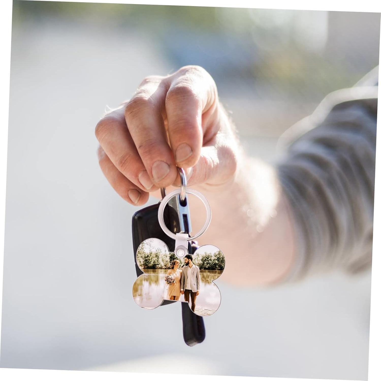 36pcs Sublimation Keychain Blanks for DIY Crafts and Custom Printing