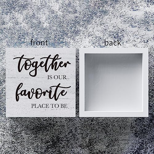 Together Is Our Favorite Place to Be Wooden Box Sign