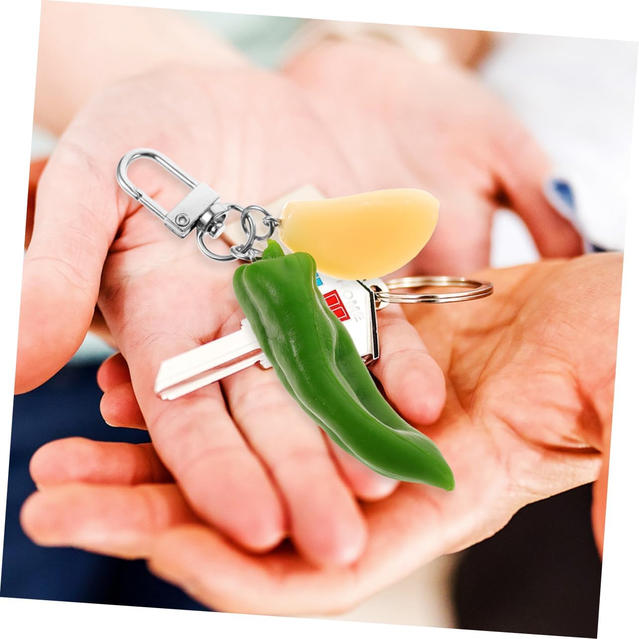 GALPADA Chili Keychain Key Ring for Car Keys