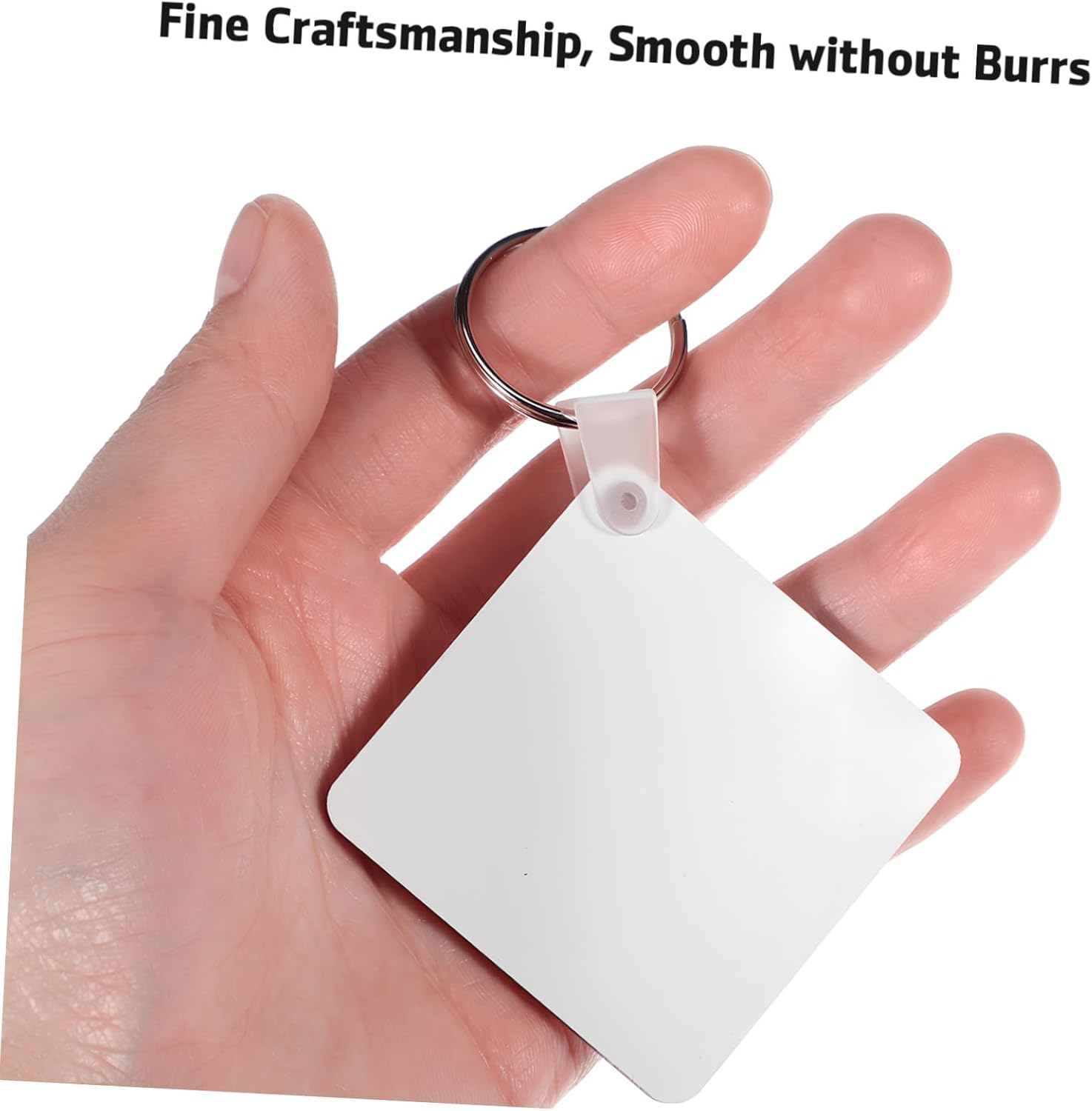 40Pcs Double Sided Sublimation Keyrings Blanks