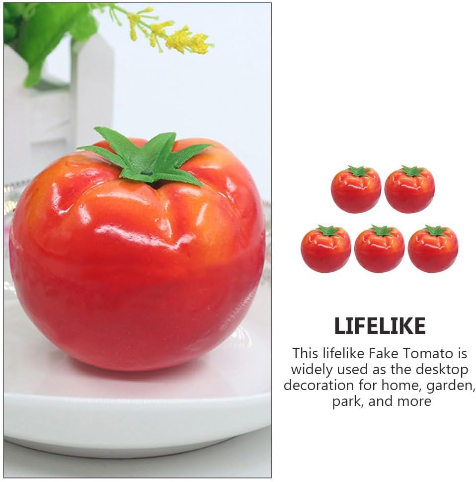 VOSAREA Artificial Tomatoes 6pcs Realistic Decor