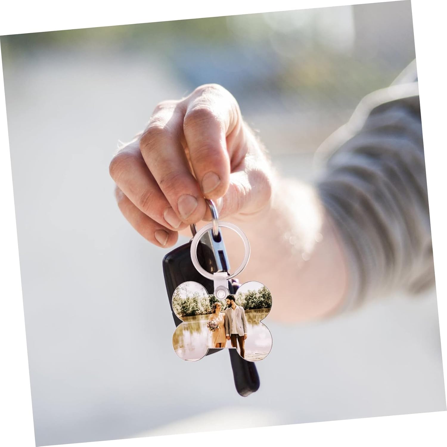 36Pcs Sublimation Blank Keychain Kit for Custom Keychains