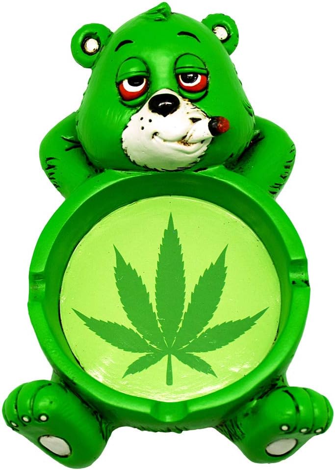 Fantasy Gifts Stoner Bear Polyresin Ashtray