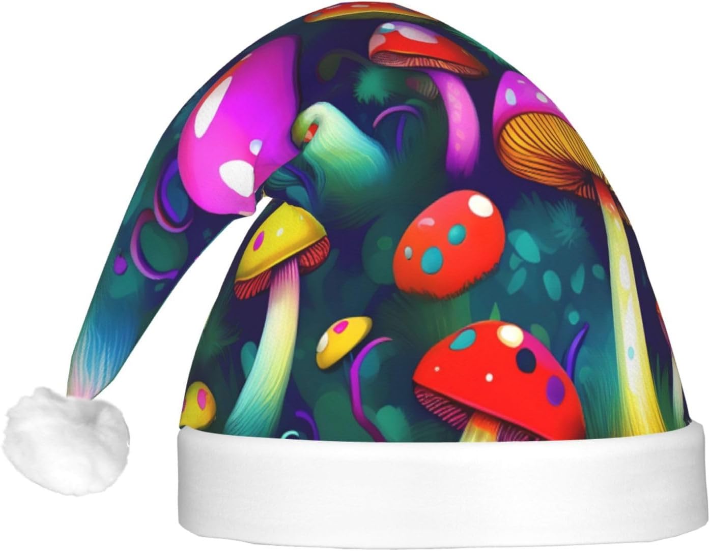 Bright Mushrooms Christmas Hat with LED Lights