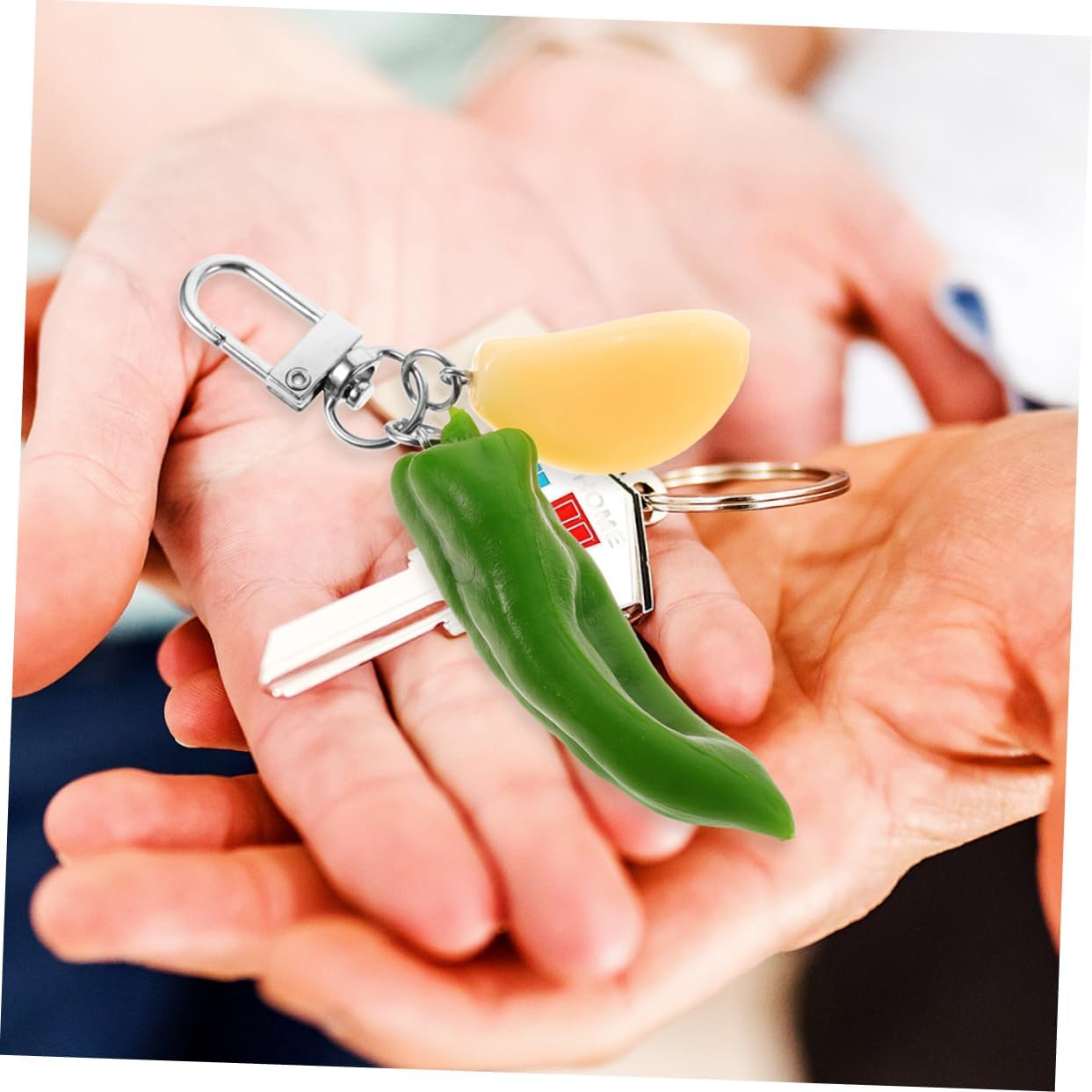 Chili Keychain Key Ring for Car Keys Fashion Decor